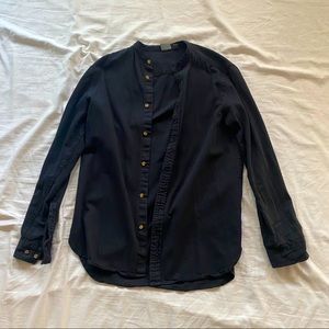 ASOS Granddad Collar Buttondown Shirt